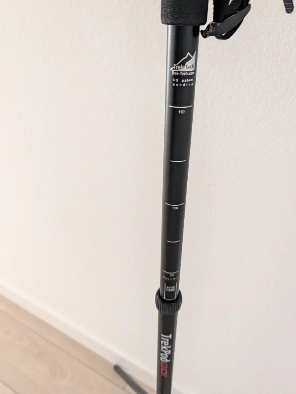 Trek Tech TrekPod Go! Black Monopod/Tripod/Walking Stick with Travel Case